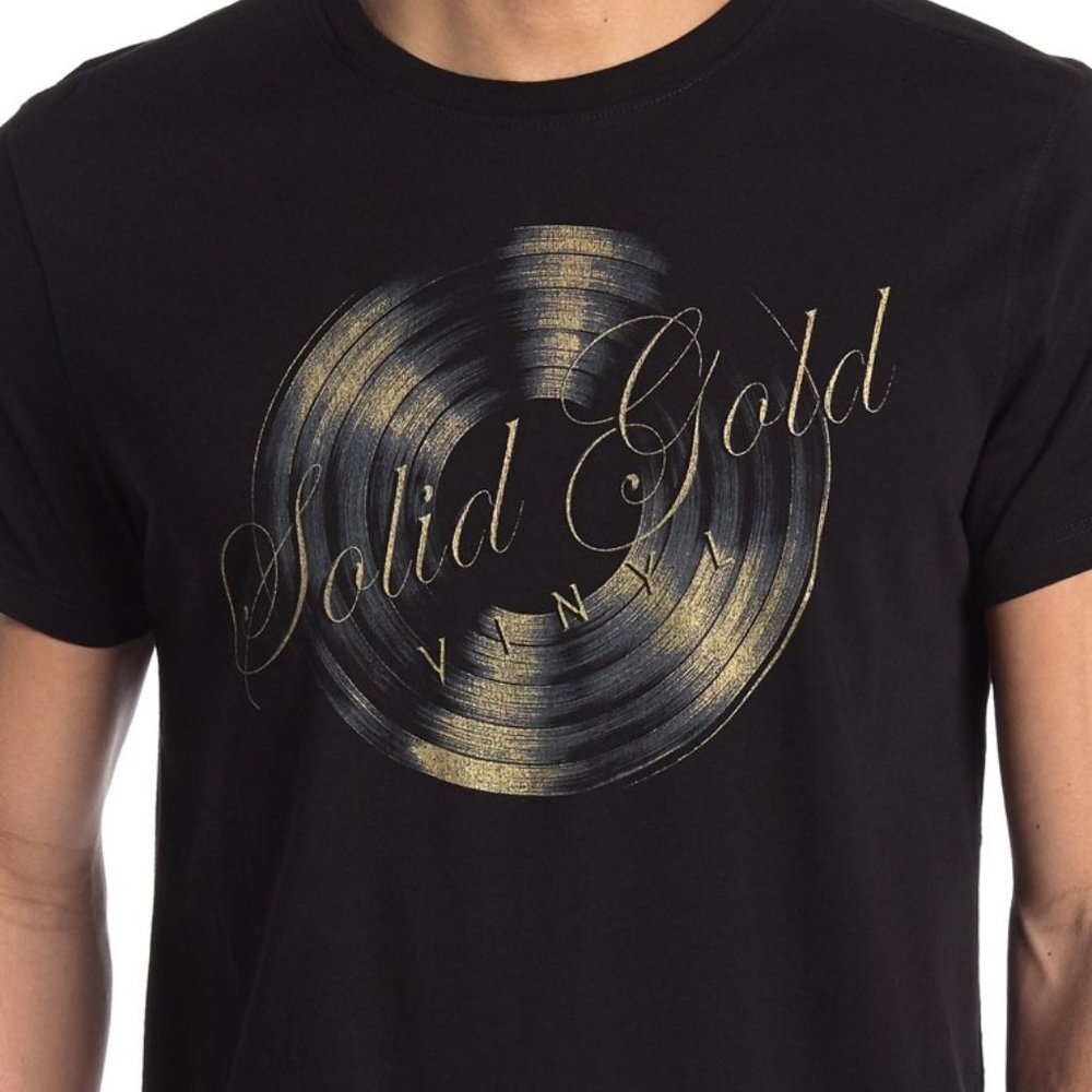 John Varvatos Solid Gold Graphic Crew T-Shirt - Picture 4 of 5